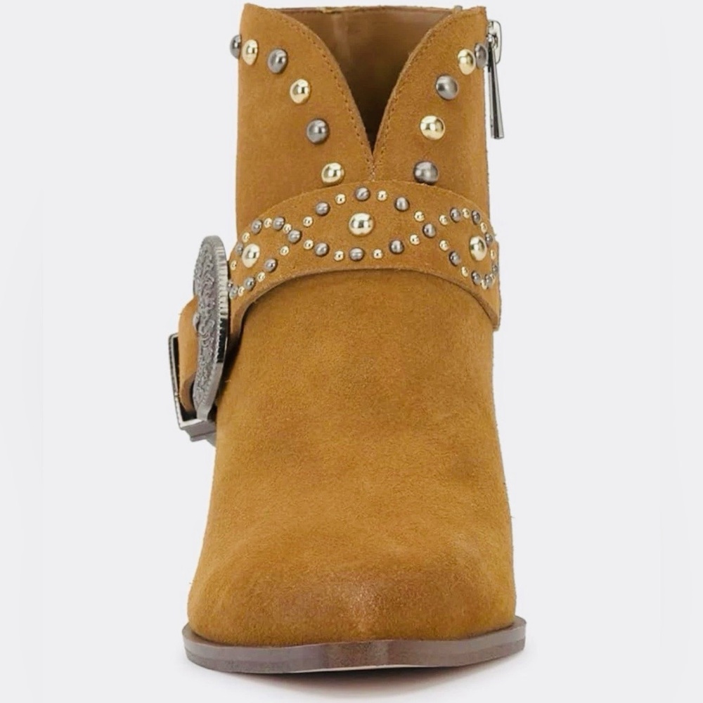 Brand new Jessica Simpson Pivvy Suede Western Ankle Booties 10 - Picture 3 of 7